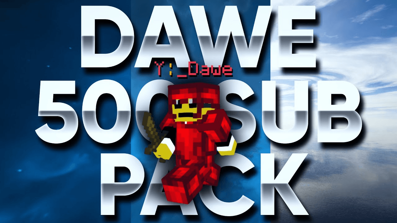 Dawe 500 Subscriber Pack resource pack preview