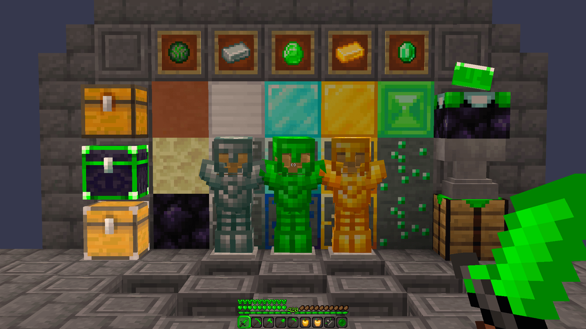 SolarGreen 16x Revamp resource pack preview